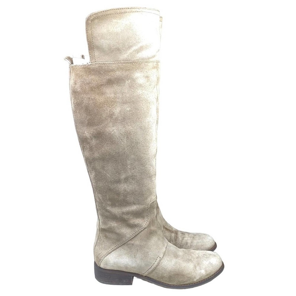 Nine West Women’s Tan Suede Riding Boots US 8